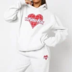 My Other Half Oversized Hoodie Grey Marle